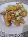 Fried Fish Bites with Fried Yuca