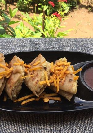 A picture of Farali roti pockets.