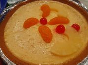 Una foto de pay de queso al horno
