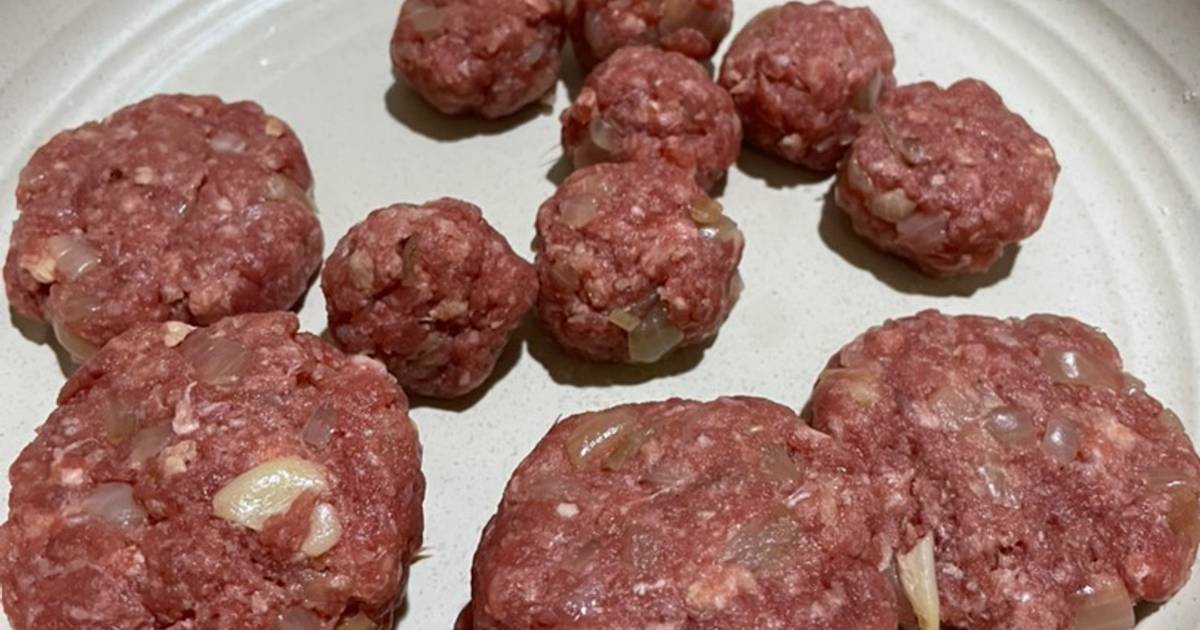 Resep [BLW Mpasi] Beef Patty & Meatball oleh Oka Cookpad