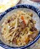 香菇竹筍肉片炊飯
