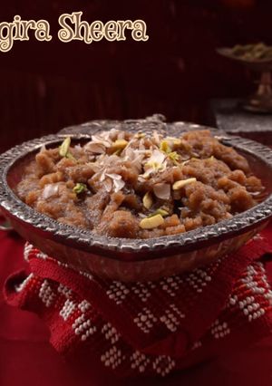 A picture of RAJGIRA SHEERA (AMRANTH FLOUR HALWA).