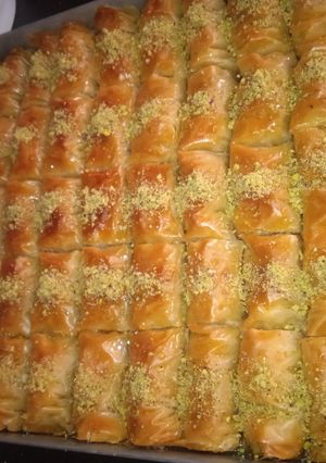 صورة لوصفة بقلاوة تركية