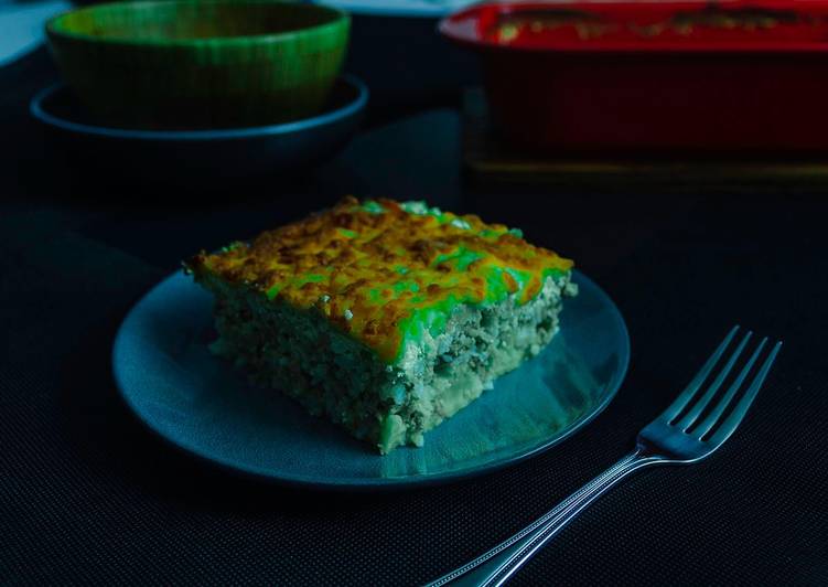 Recipe of Delicious Minced Pork & Rice - Cauliflower Bake