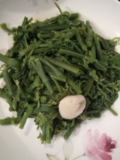 清蒜龍鬚菜 的食譜成品照片