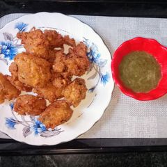 Crispy semolina pakoda A picture of Crispy semolina pakoda.
