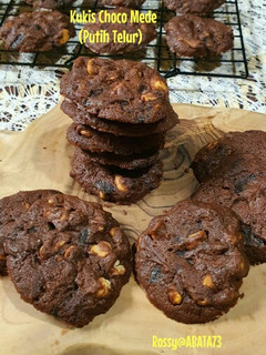 Foto resep Choco Cashew Cookies (Putih Telur)