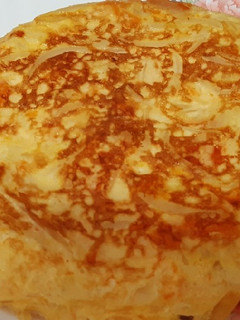 Una foto de Tortilla de calabaza y cebolla