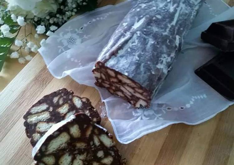 Salame di cioccolato senza uova