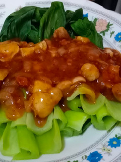 Foto resep Pokcoy siram saus jamur