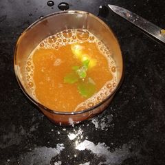 A picture of Tomato basil soup.