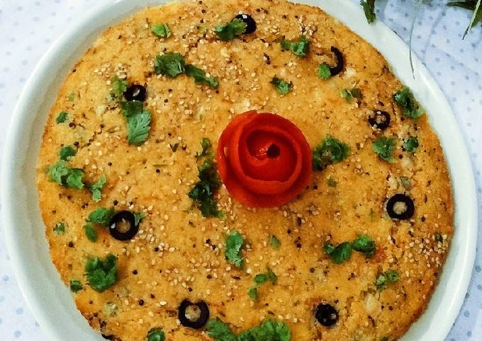 Recipe of Homemade Veg Olive Semolina Savoury Cake