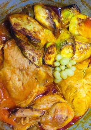 عکسی از دستور خورشت مرغ و کدو 😋🍗🍖