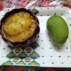 A picture of Raw mango Launji.