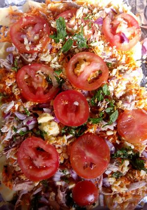 A picture of Potato pizza #potatocontest.