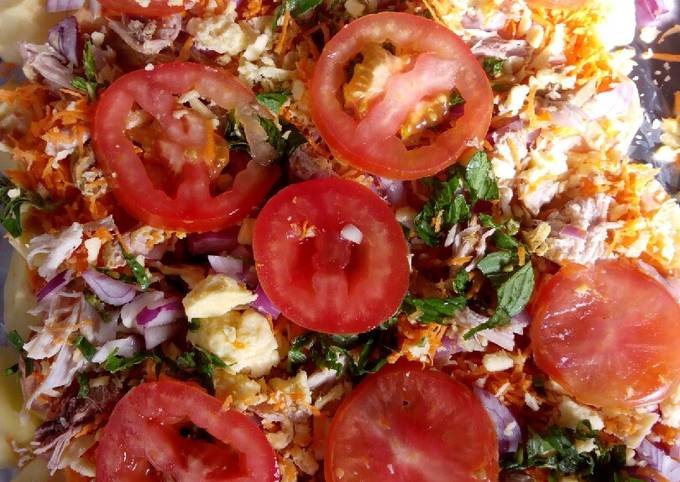 Recipe of Ultimate Potato pizza #potatocontest