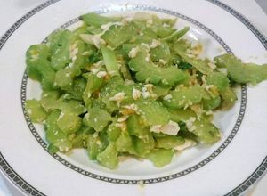 金沙綠苦瓜 的食譜成品照片