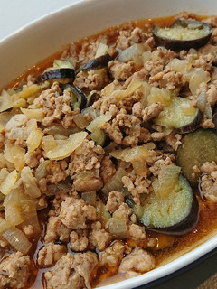 Hình của món Thịt heo xào cà tím.