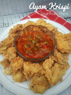 Foto resep Ayam krispi saus asam manis #bikinramadanberkesan