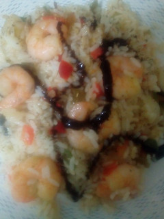 Una foto de Arroz fácil con gambas