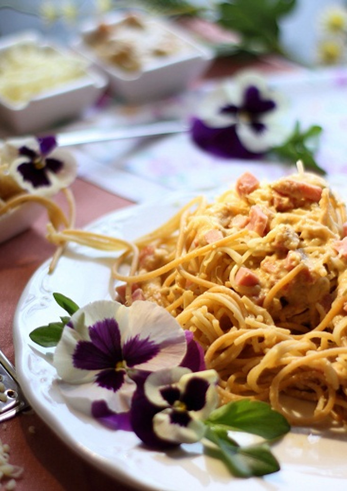 Una foto de Espaguetis en Salsa Carbonara     