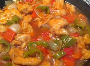 Una foto de pollo rebozado estilo chino