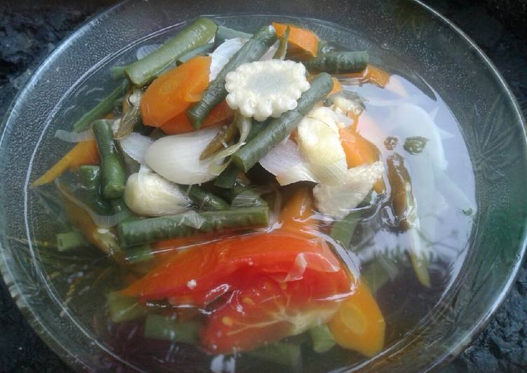 Langkah Mudah untuk Membuat 23. SAYUR BENING SEDERHANA yang Enak Banget