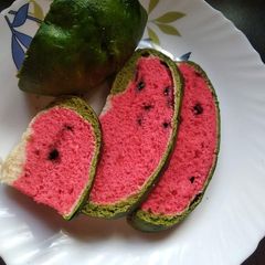 A picture of Watermelon Bread.