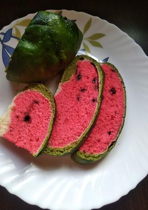 A picture of Watermelon Bread.