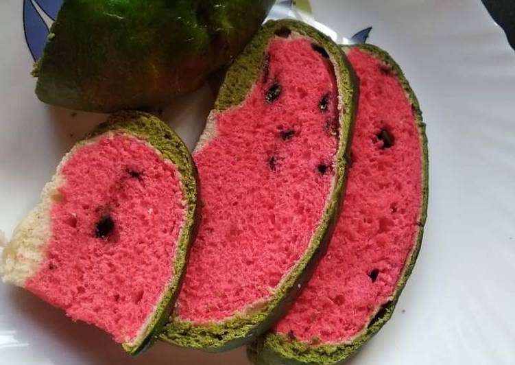 Steps to Make Super Quick Homemade Watermelon Bread