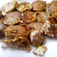 A picture of Nduma mayai (Arrowroot and eggs).