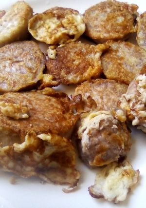 A picture of Nduma mayai (Arrowroot and eggs).