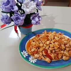 A picture of Chili chicken upnormal kw 😊.