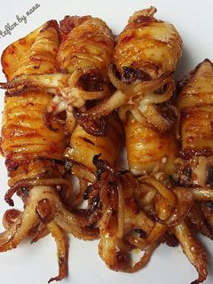 Foto resep Cumi bakar pedas manis