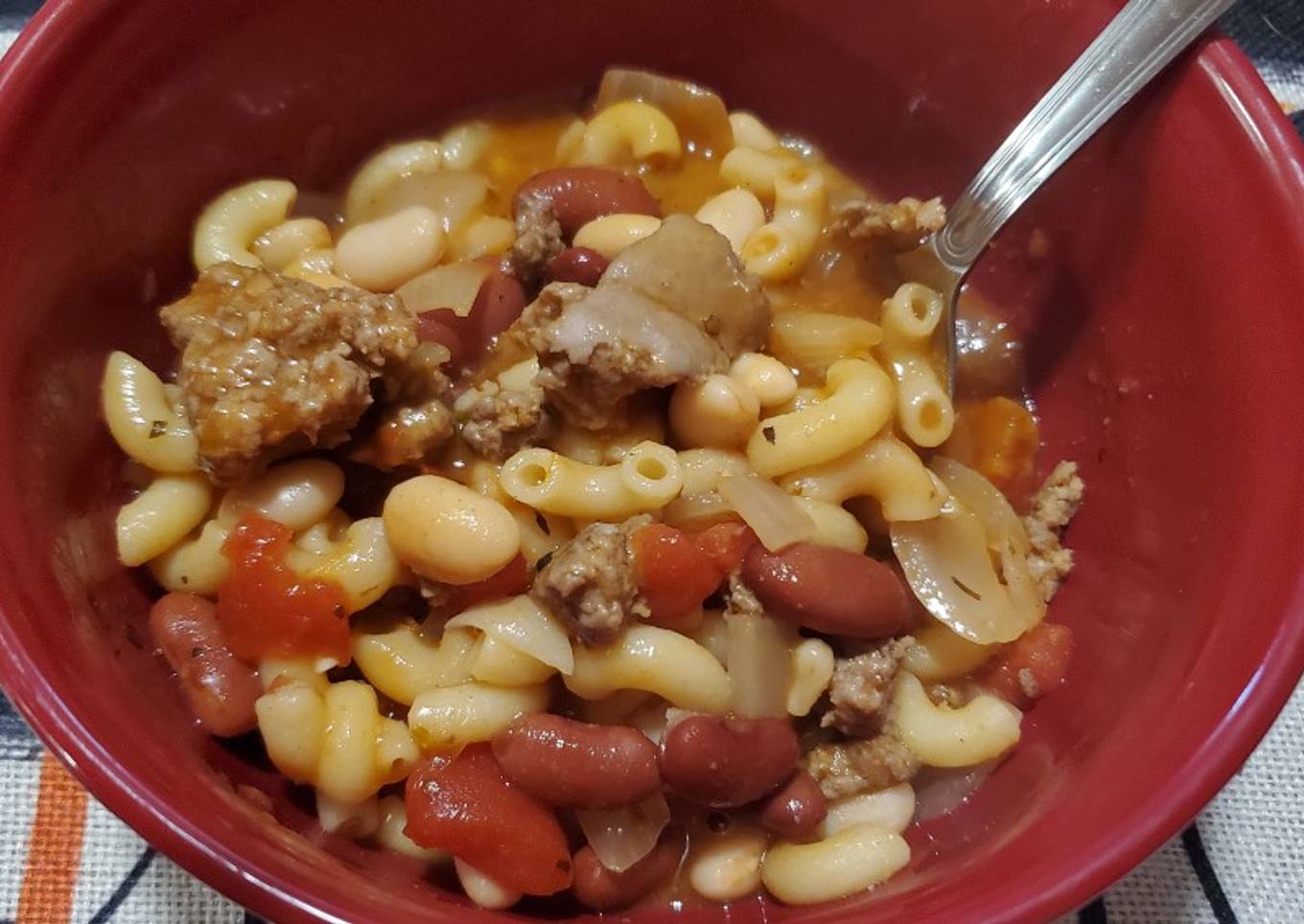 Pasta Fagioli Soup (Made with Ground Turkey)