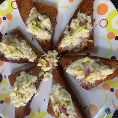 A picture of Shahi Tukda Bread pudding.