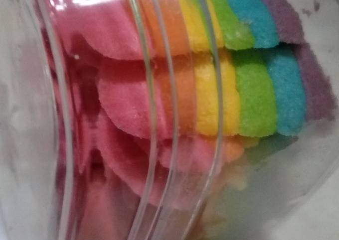 Lidah kucing rainbow #kuekering #kue lebaran #Kamismanis #bikinRamadanBerkesan