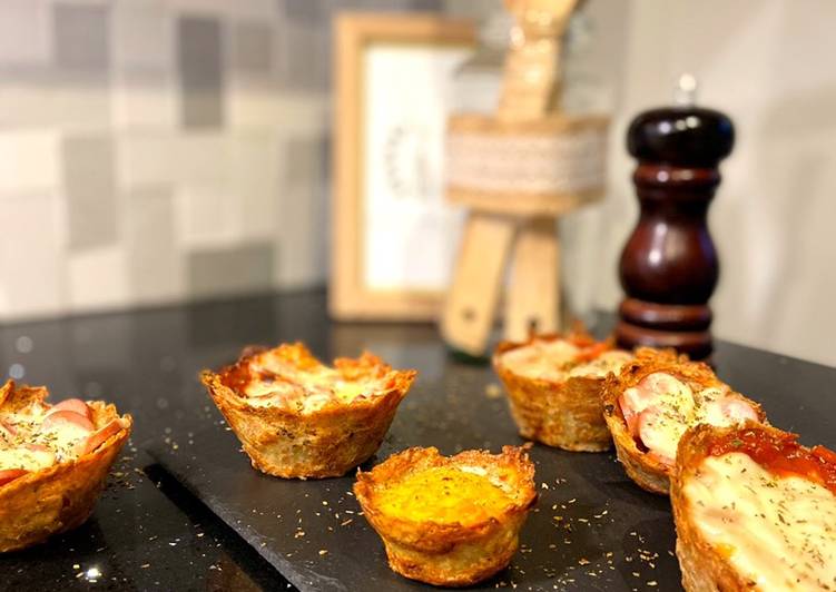 COPINHOS DE BATATA RECHEADOS (OVO/ “PIZZA”/ SALSICHA DE AVES)!! 🥚🍕🍵