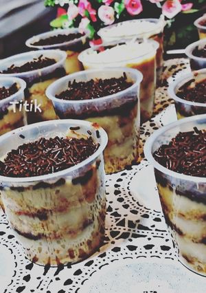 Foto resep Tiramisu Dessert Box/Cup hanya 6 bahan, Rp 29.500 jadi 12 cup