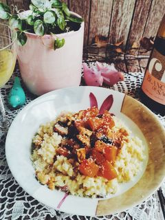 Une photo de RISOTTO BUTTERNUT, CHAMPIGNONS ET NOIX