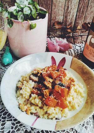 Une photo de RISOTTO BUTTERNUT, CHAMPIGNONS ET NOIX
