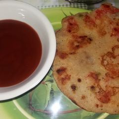A picture of Suji ka cheela.