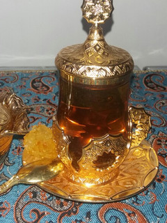 عکسی از دستور دمنوش به لیمو و گل گاو زبان