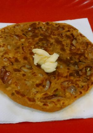 A picture of Carrot onion Parantha.