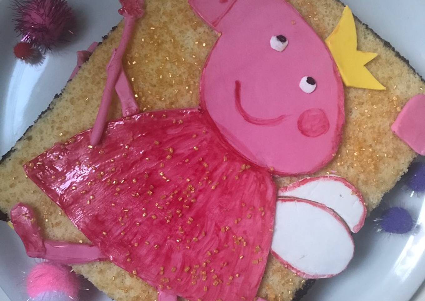 Tarta de Pepa Pig, facilita