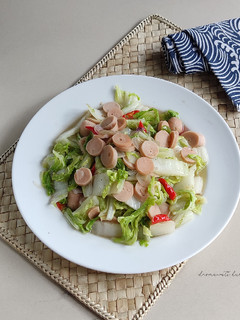 Foto resep Tumis Sawi Sosis