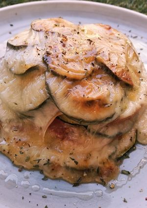 Foto principal de Gratinado de milhojas de calabacín y tomate