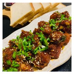 A picture of Leftover Bread Manchurian.