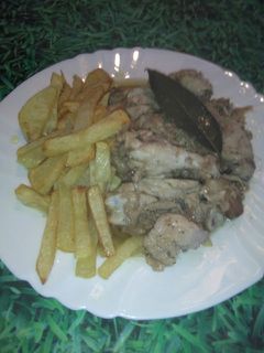 Una foto de Pollo en escabeche con chispa