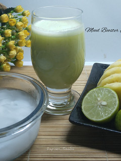 Foto resep Mood Booster Juice | Jus Nanas Kelapa Muda Jeruk Nipis